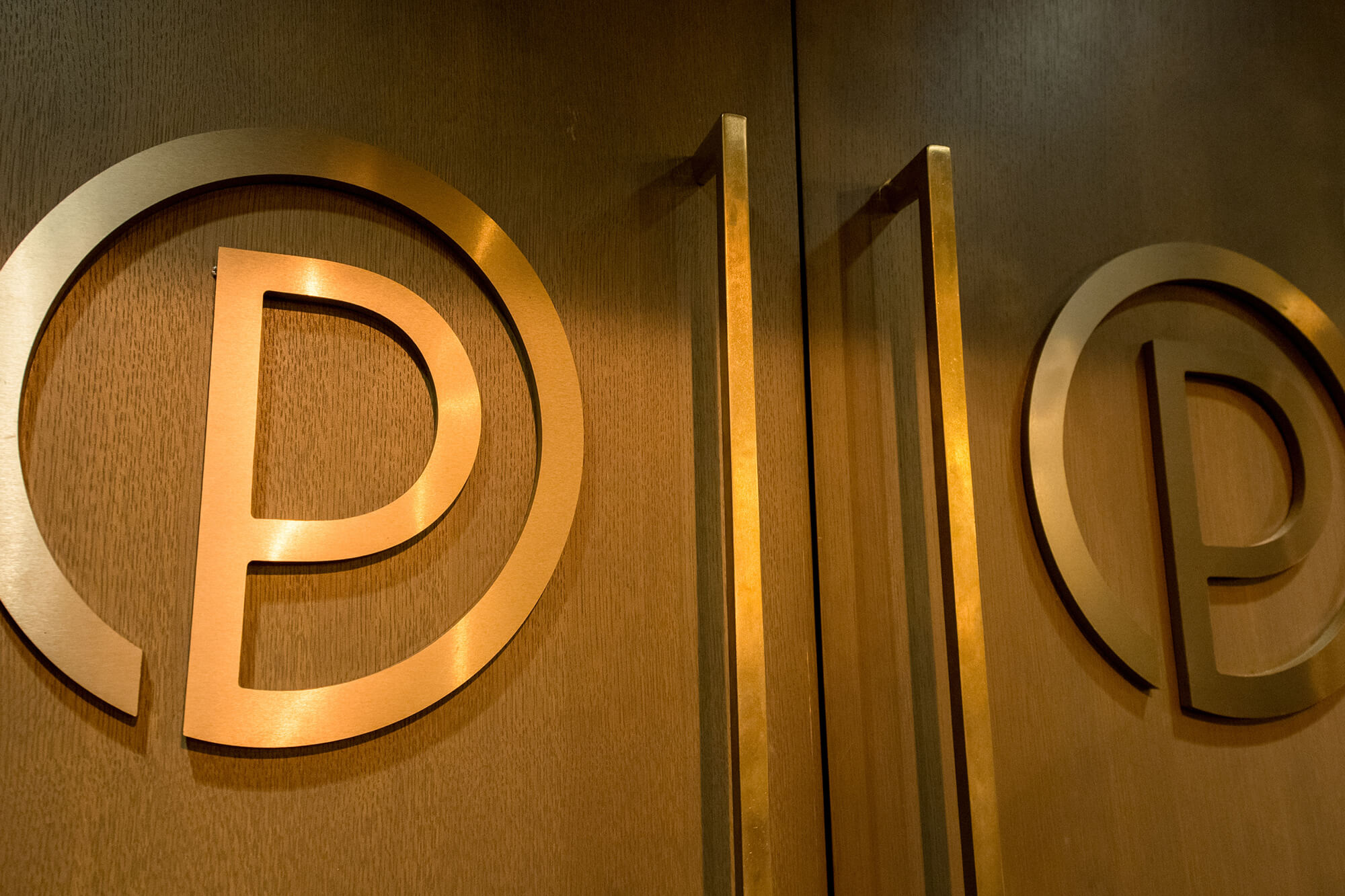 Ocean Prime Restaurant Logo on Doors