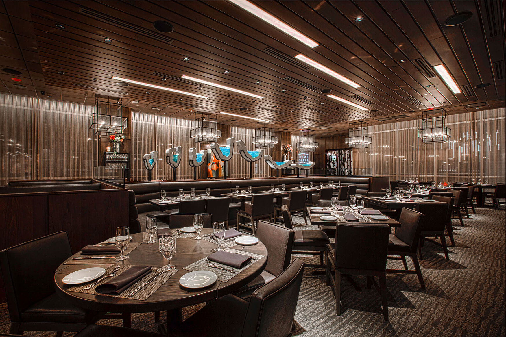 Ocean Prime Dining room in Kansas City